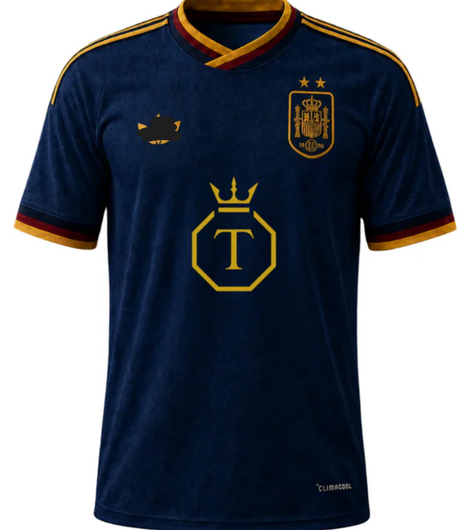 Camiseta España x Ilia Topuria (2 estrellas) – Azul marino