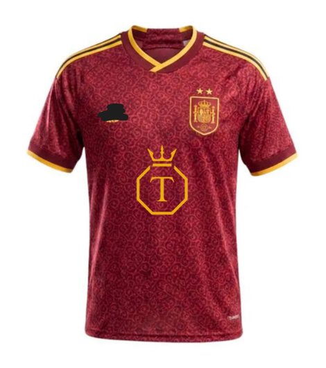 Camiseta España x Ilia Topuria (2 estrellas) – Granate