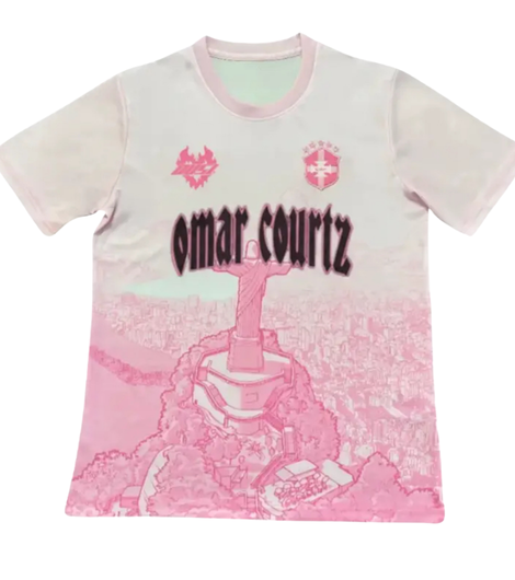 Camiseta Brasil x Omar Courtz – Rosa