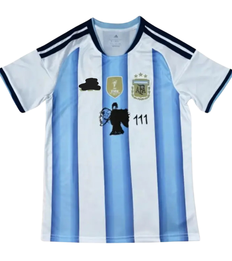 Camiseta Argentina x Milo J – Celeste y blanca II