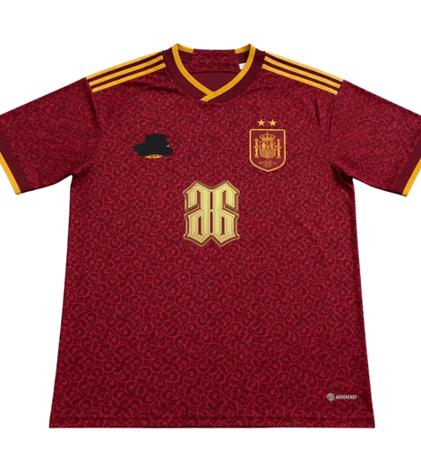 Camiseta España x Hades (2 estrellas) – Granate