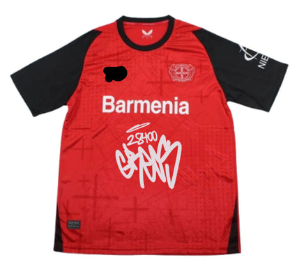 Camiseta Bayer Leverkusen x Grecas – Roja y negra
