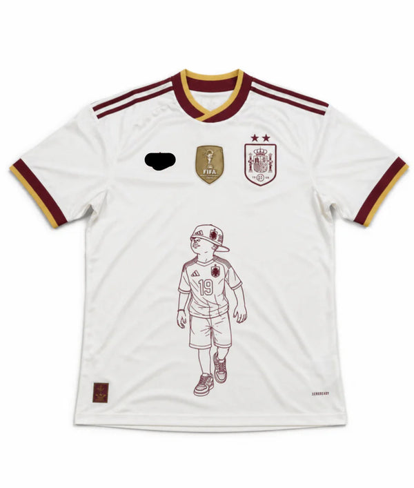 Camiseta España x K.Yamal (2 estrellas) – Blanca