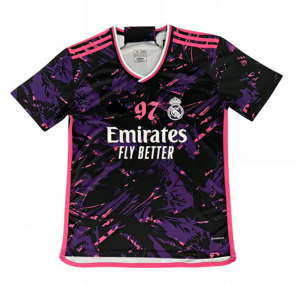 Camiseta Real Madrid x Omar Courtz – Negra y morada