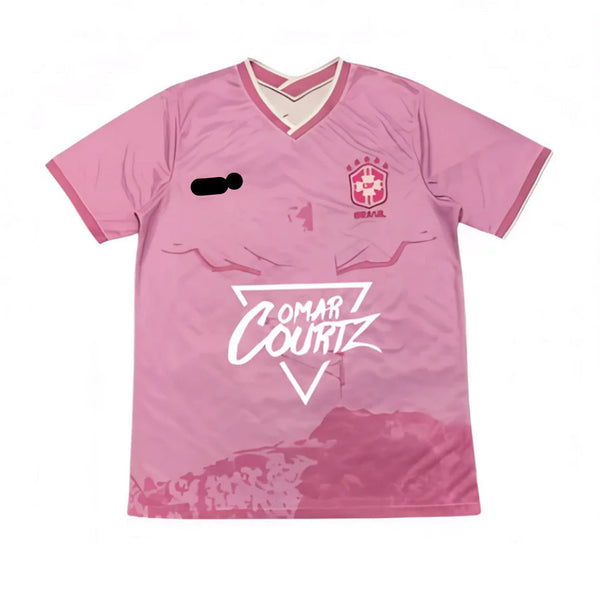 Camiseta Brasil x Omar Courtz – Rosa II