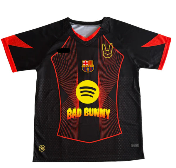 Camiseta FC Barcelona x Bad Bunny – Negra y roja